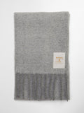 Barbour Ellison scarf light grey 180cm, imported from the UK