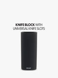 Dojo Yumi universal knife block with 5 non-stick kitchen knives (British brand)