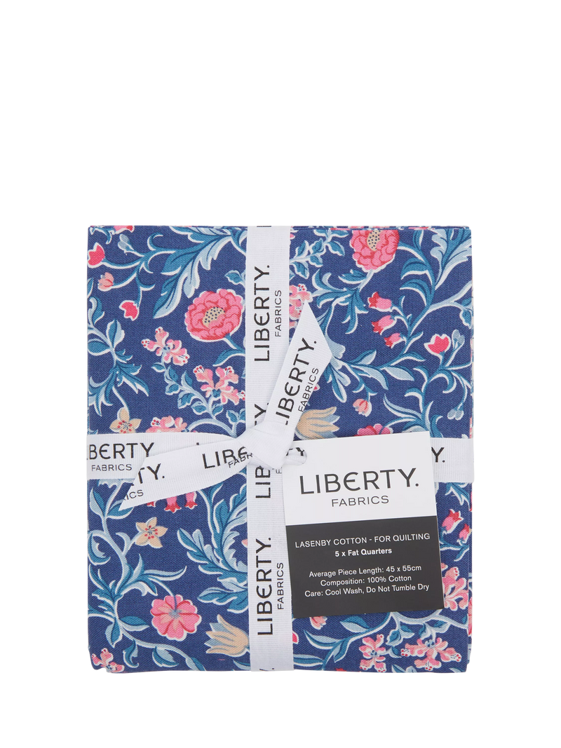 Liberty Fabrics Willow Stitch fat quarters pack of 5, imported from the UK
