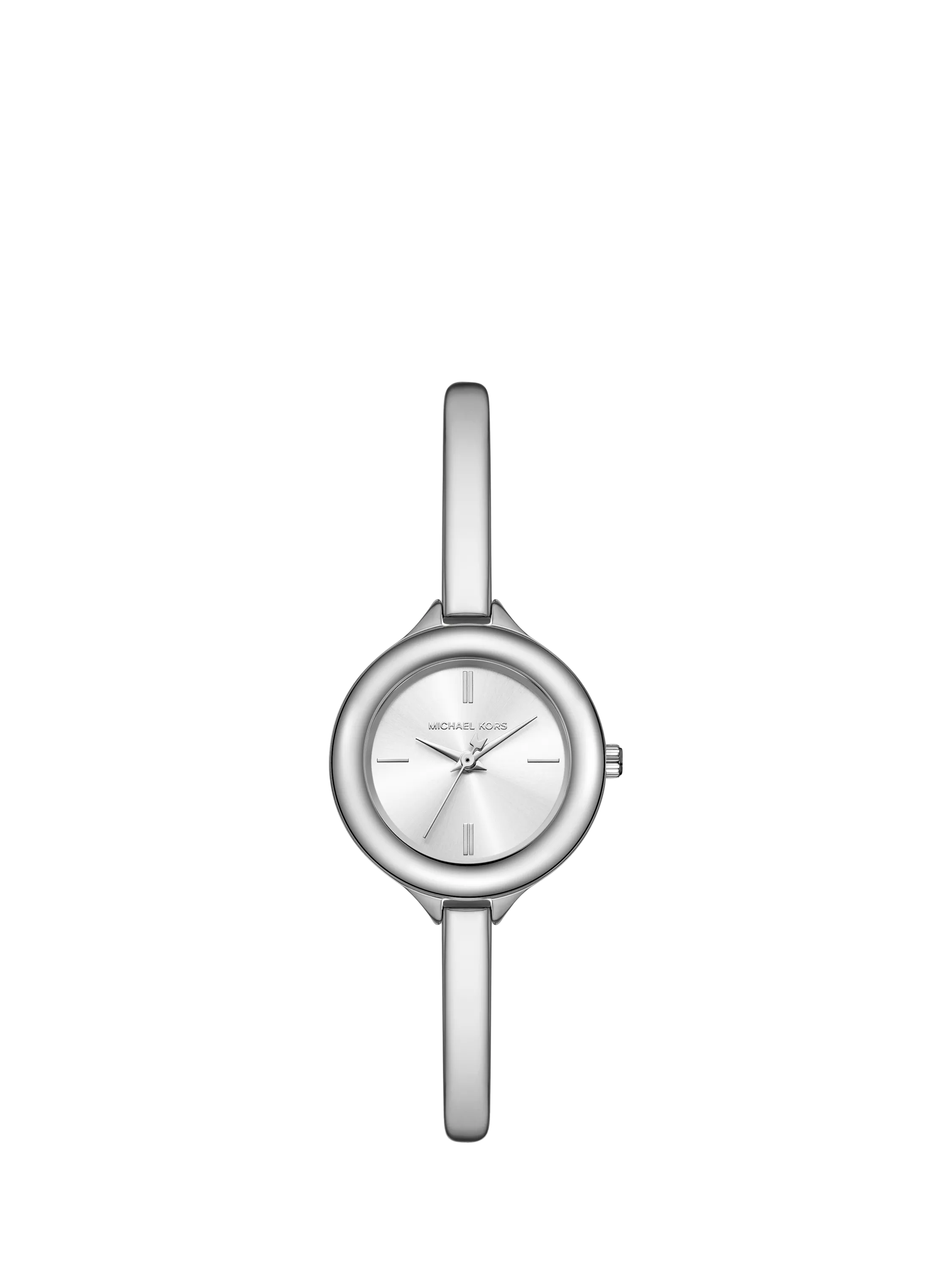 Michael Kors Izzy women's round bracelet watch in silver (British brand)