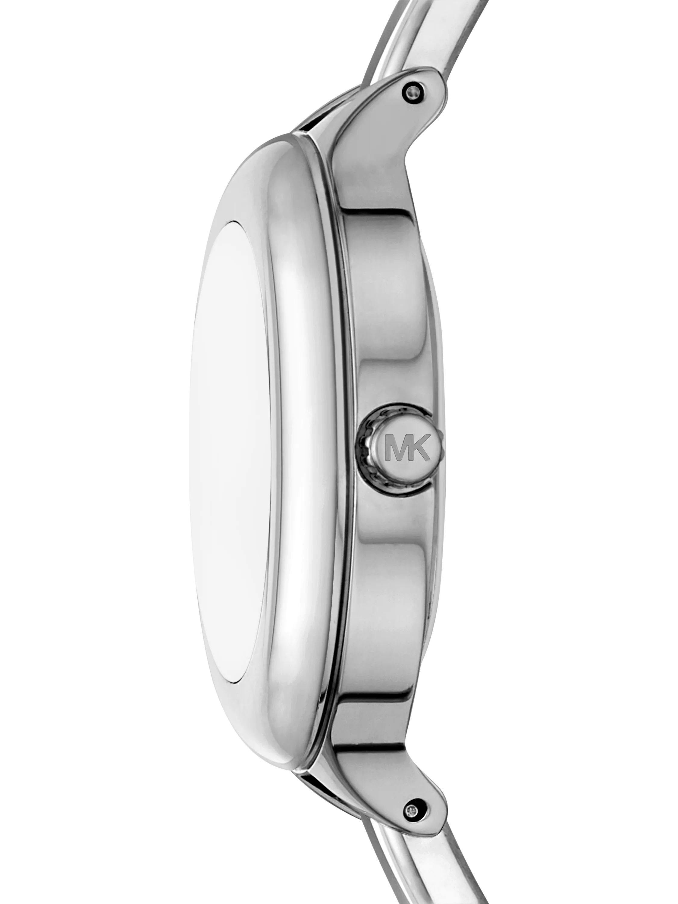 Michael Kors Izzy women's round bracelet watch in silver (British brand)