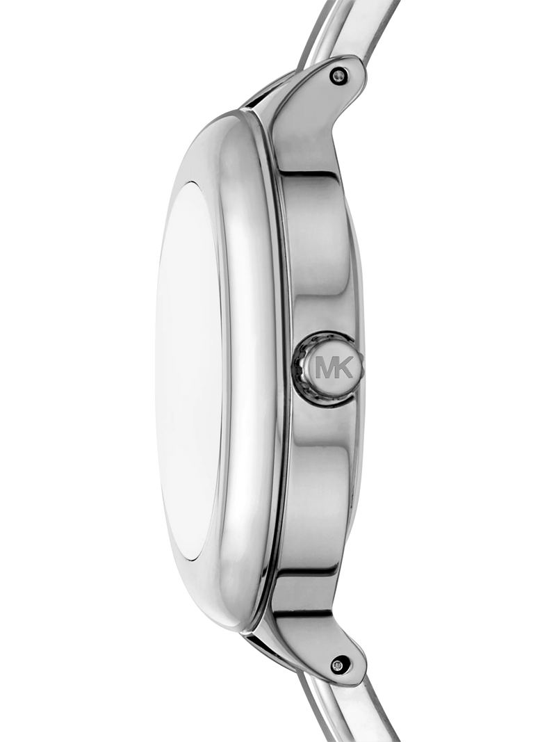 Michael Kors Izzy women's round bracelet watch in silver (British brand)