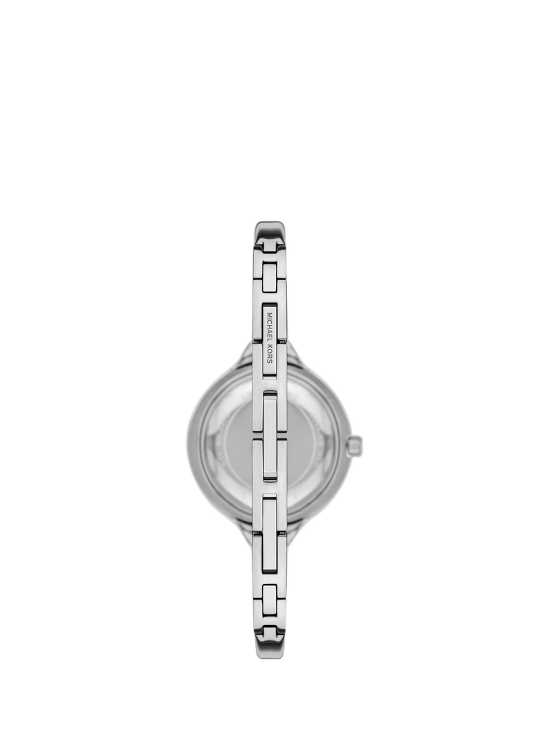 Michael Kors Izzy women's round bracelet watch in silver (British brand)