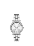 Michael Kors Corey watch 38mm studded bracelet silver - British product