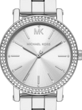 Michael Kors Corey watch 38mm studded bracelet silver - British product