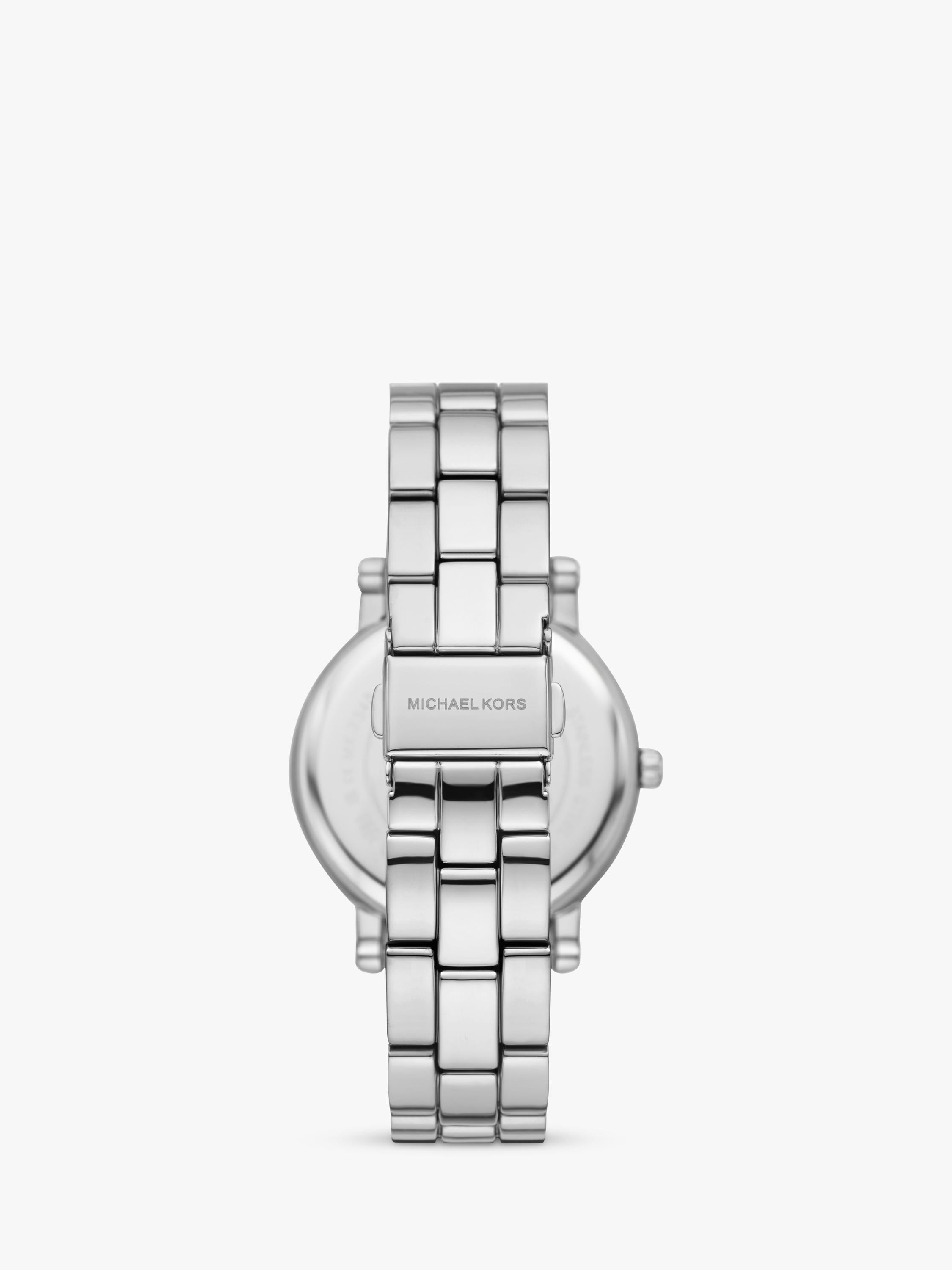 Michael Kors Corey watch 38mm studded bracelet silver - British product