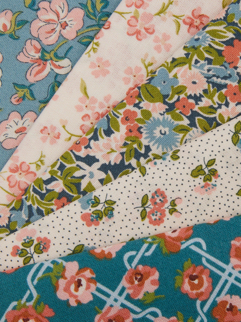 Liberty Fabrics floral fat quarters pack of 5 (British brand)