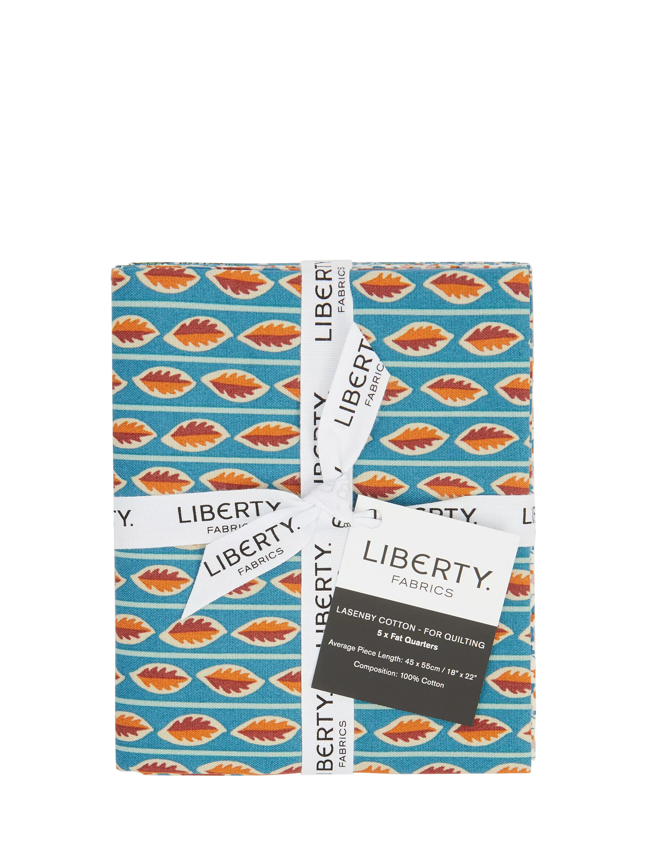 Liberty Fabrics fat quarters pack of 5 in floral patterns, imported from UK