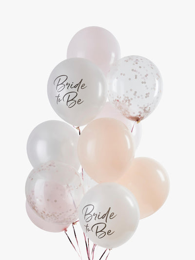 Latexballons im Braut-Design, 12er-Pack, 30 cm aufgeblasen
