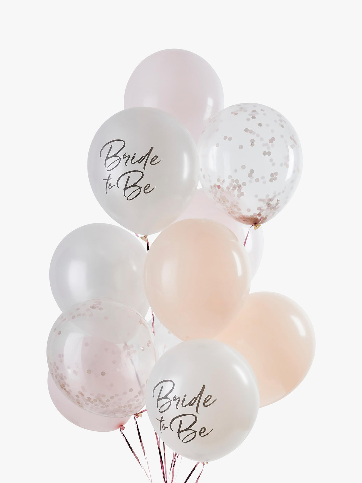 Bride-Themed Latex Balloons Pack of 12, 30cm Inflated