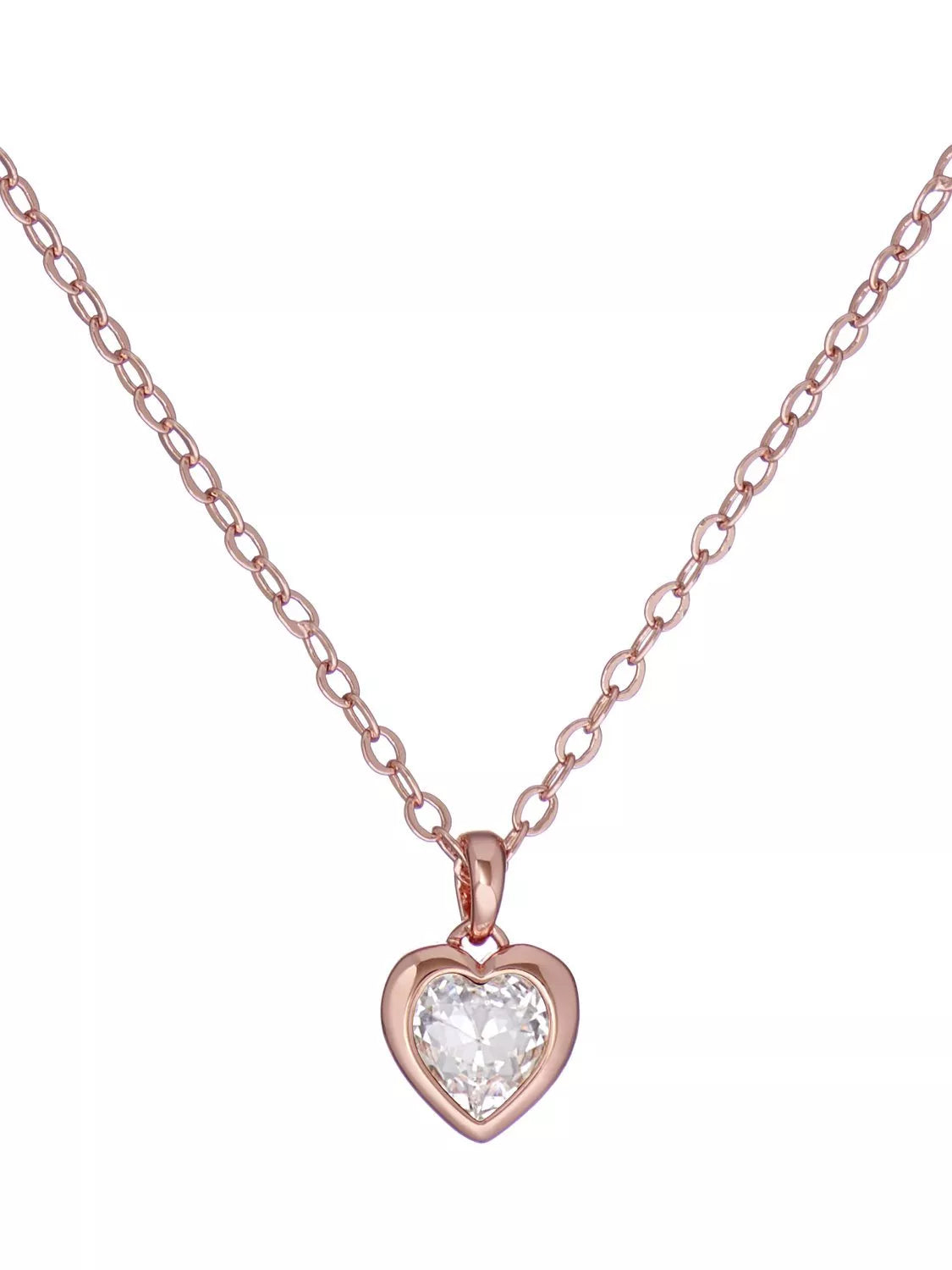 Ted Baker Hannela Crystal Heart Pendant Necklace, 42-47cm Chain
