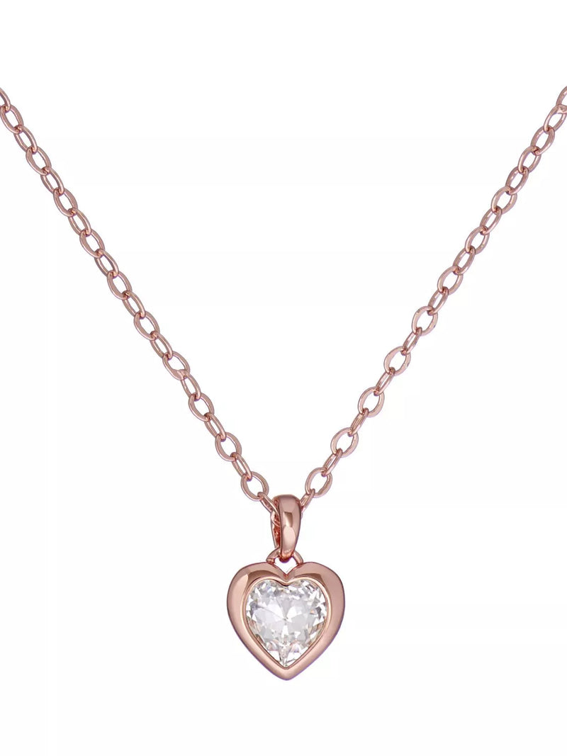 Ted Baker Hannela Crystal Heart Pendant Necklace, 42-47cm Chain