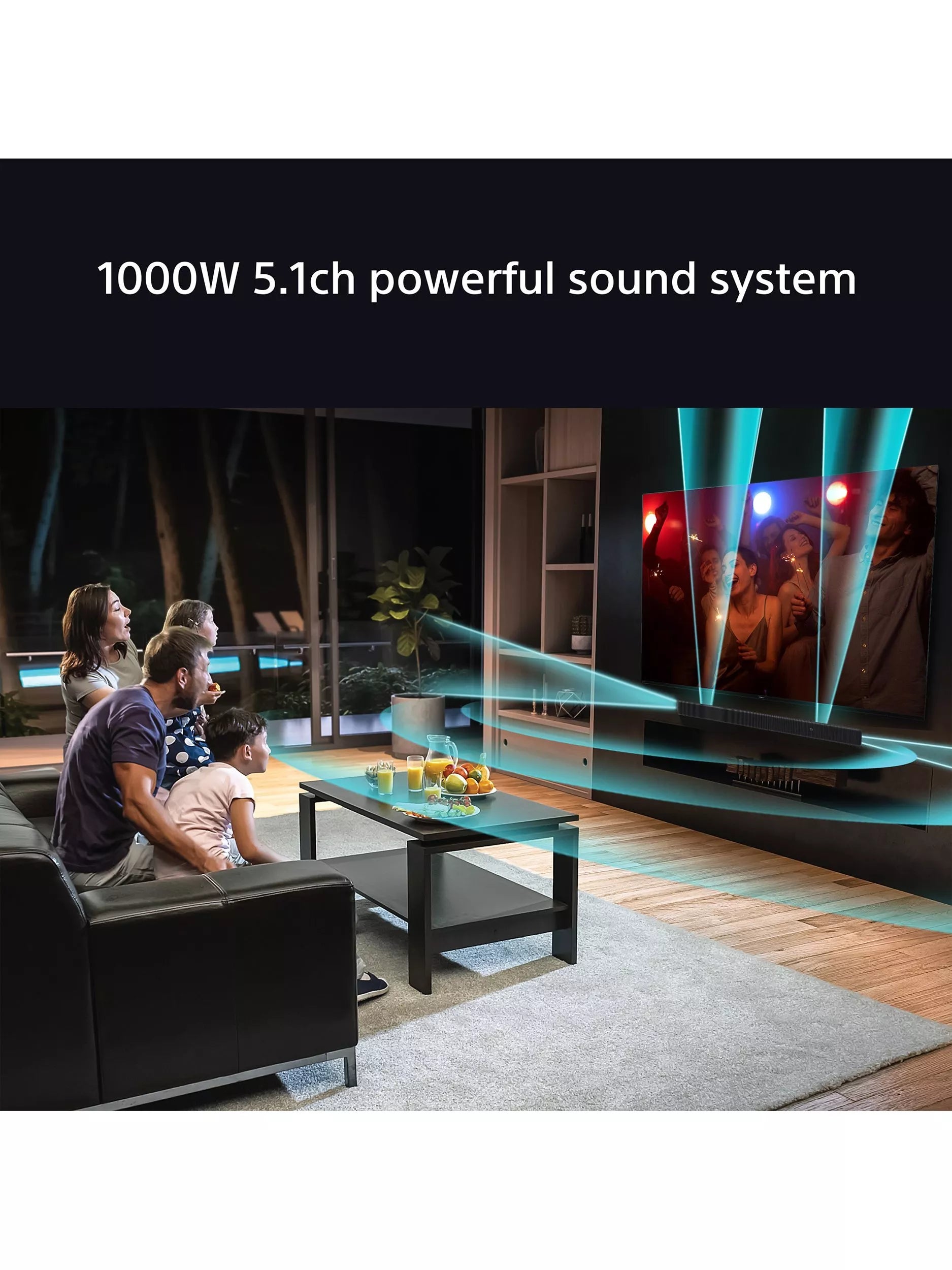 Sony BRAVIA soundbar with wireless subwoofer and rear speakers, UK version
