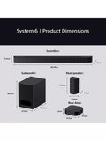 Sony BRAVIA soundbar with wireless subwoofer and rear speakers, UK version