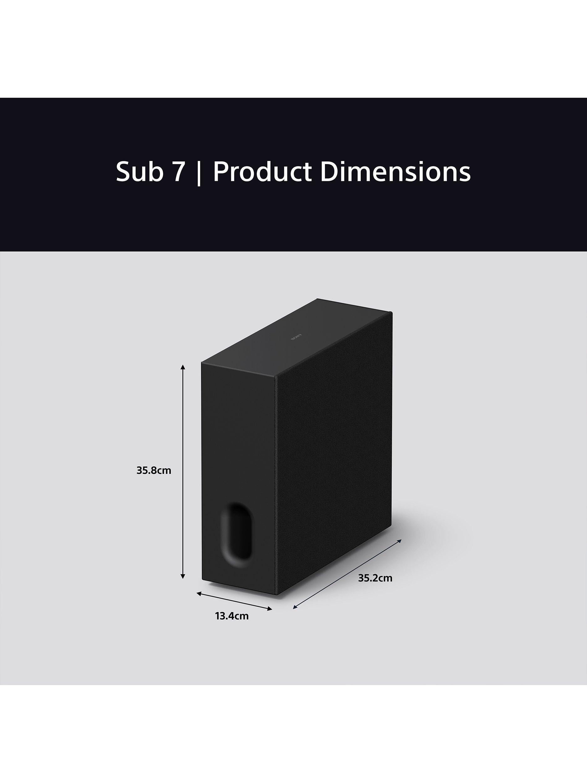 Sony Bravia Theatre Sub 7 wireless subwoofer black - British product