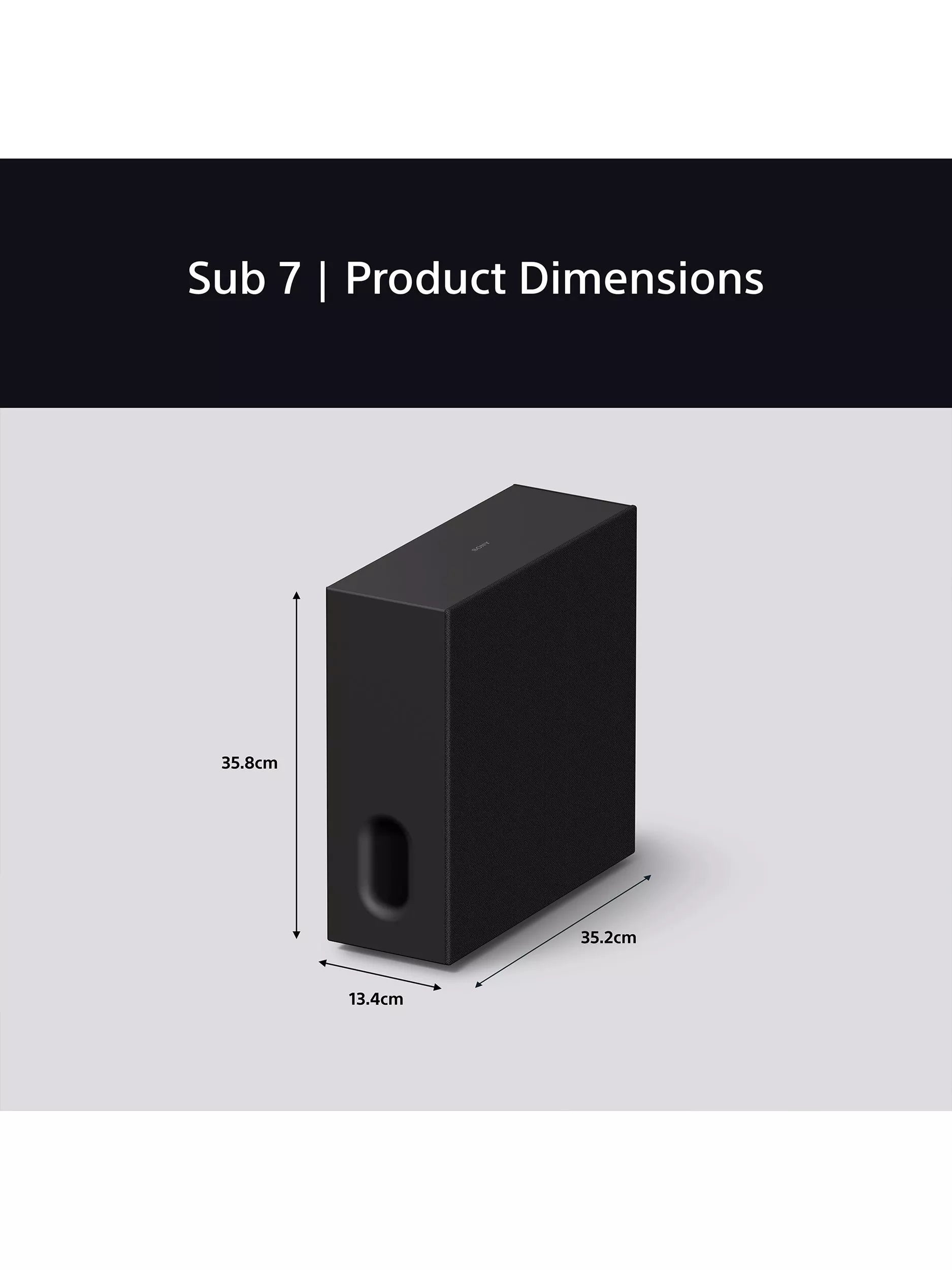 Sony Bravia Theatre Sub 7 wireless subwoofer black - British product