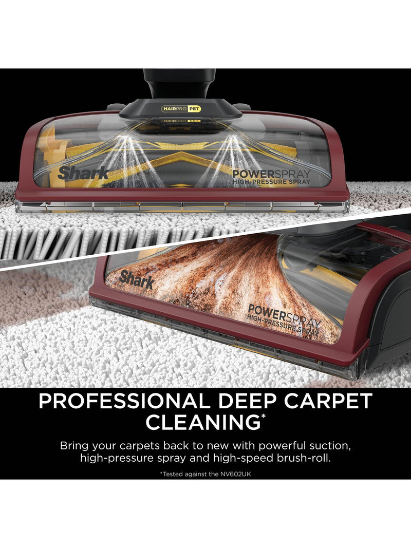 Shark EX220UK carpet cleaner model, imported from the UK