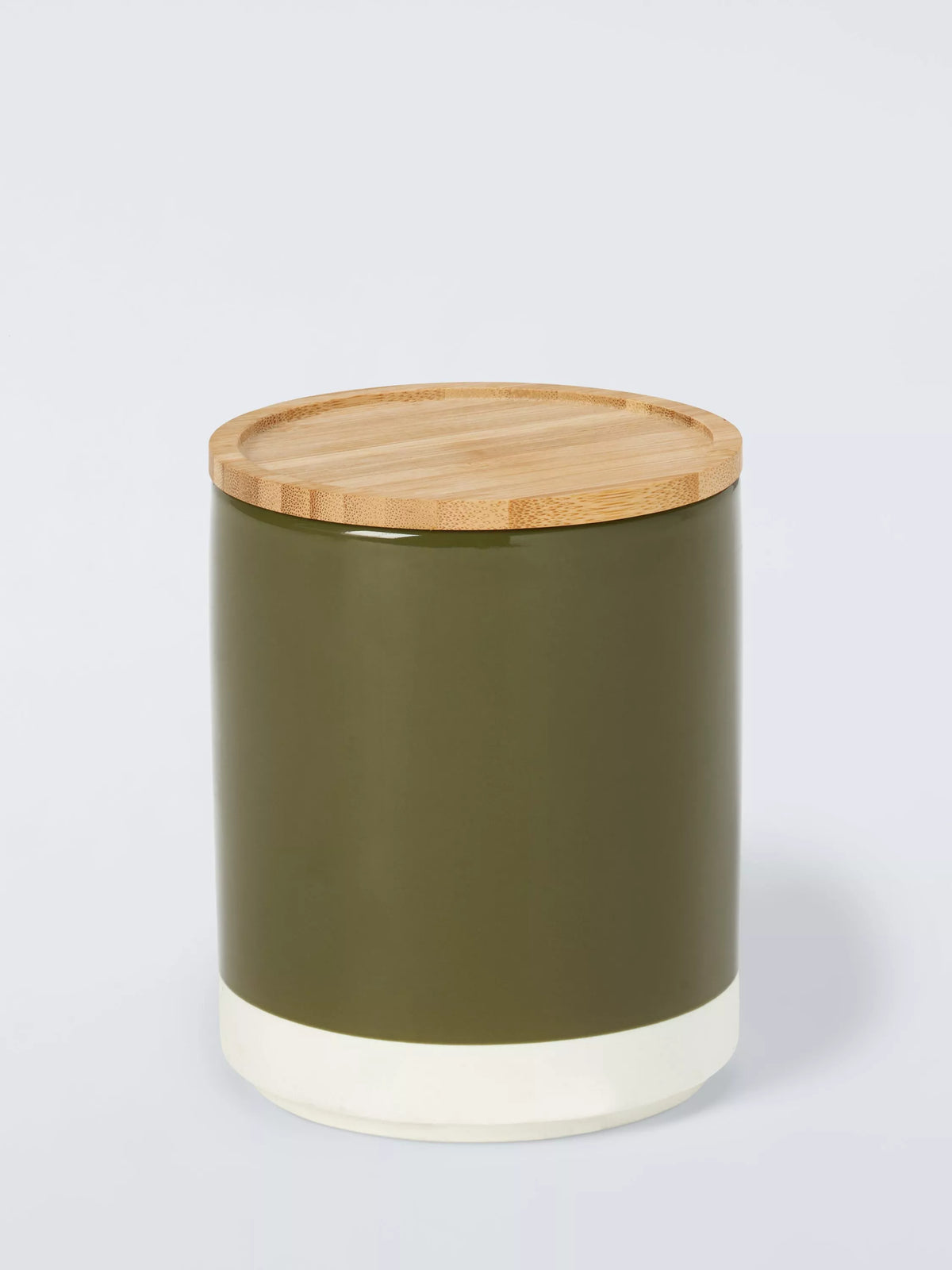 John Lewis gloss dipped stoneware kitchen storage jar 550ml, imported from the UK