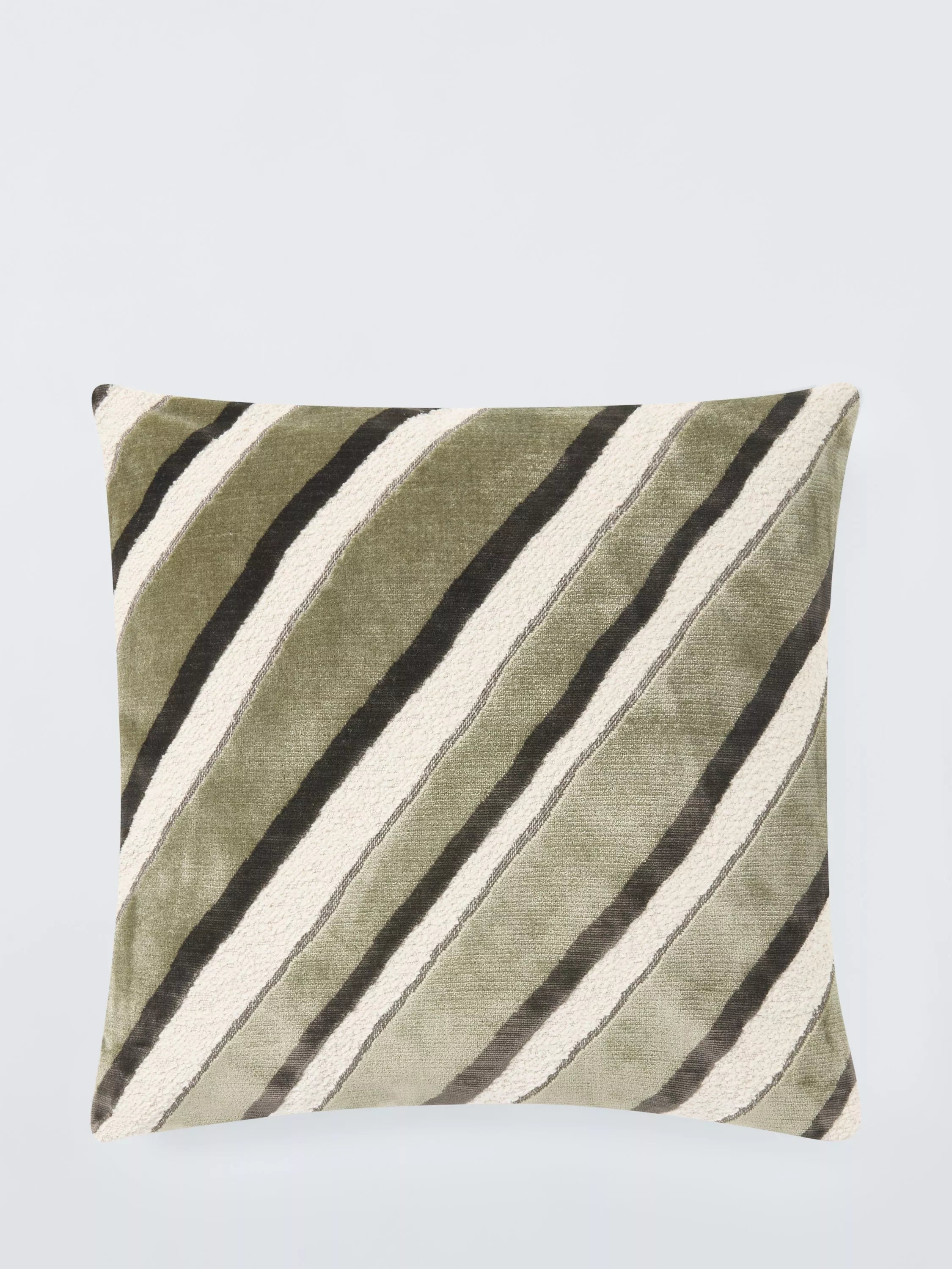 John Lewis oblique stripe cushion 50x50cm, imported from the UK