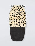 John Lewis sheepskin footmuff leopard spot, imported from the UK