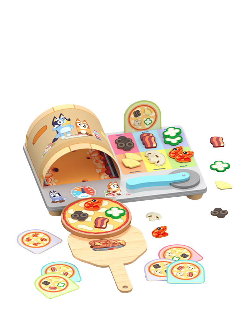 Bluey Wooden Pizza Set wooden toy (British brand)