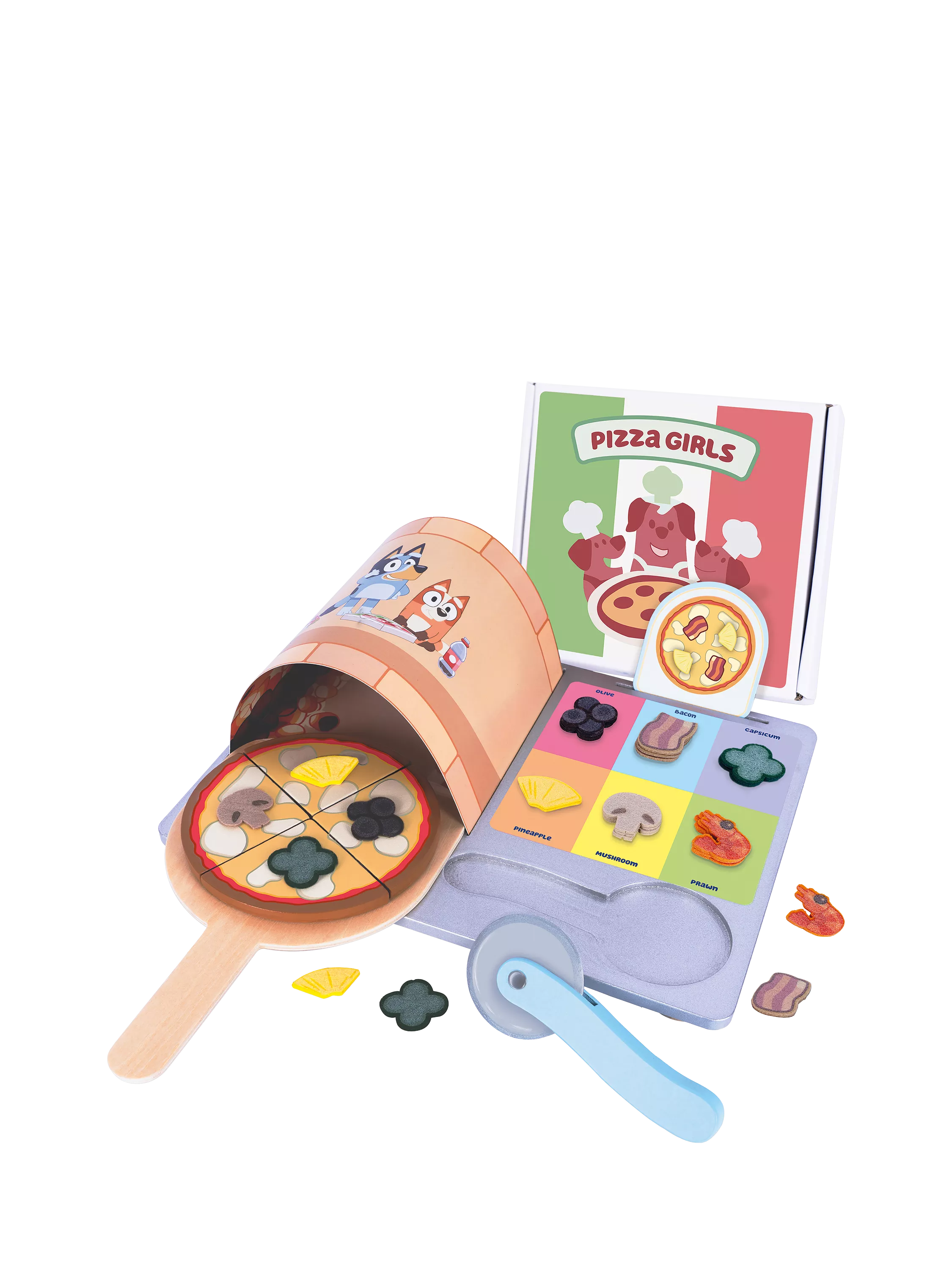 Bluey Wooden Pizza Set wooden toy (British brand)