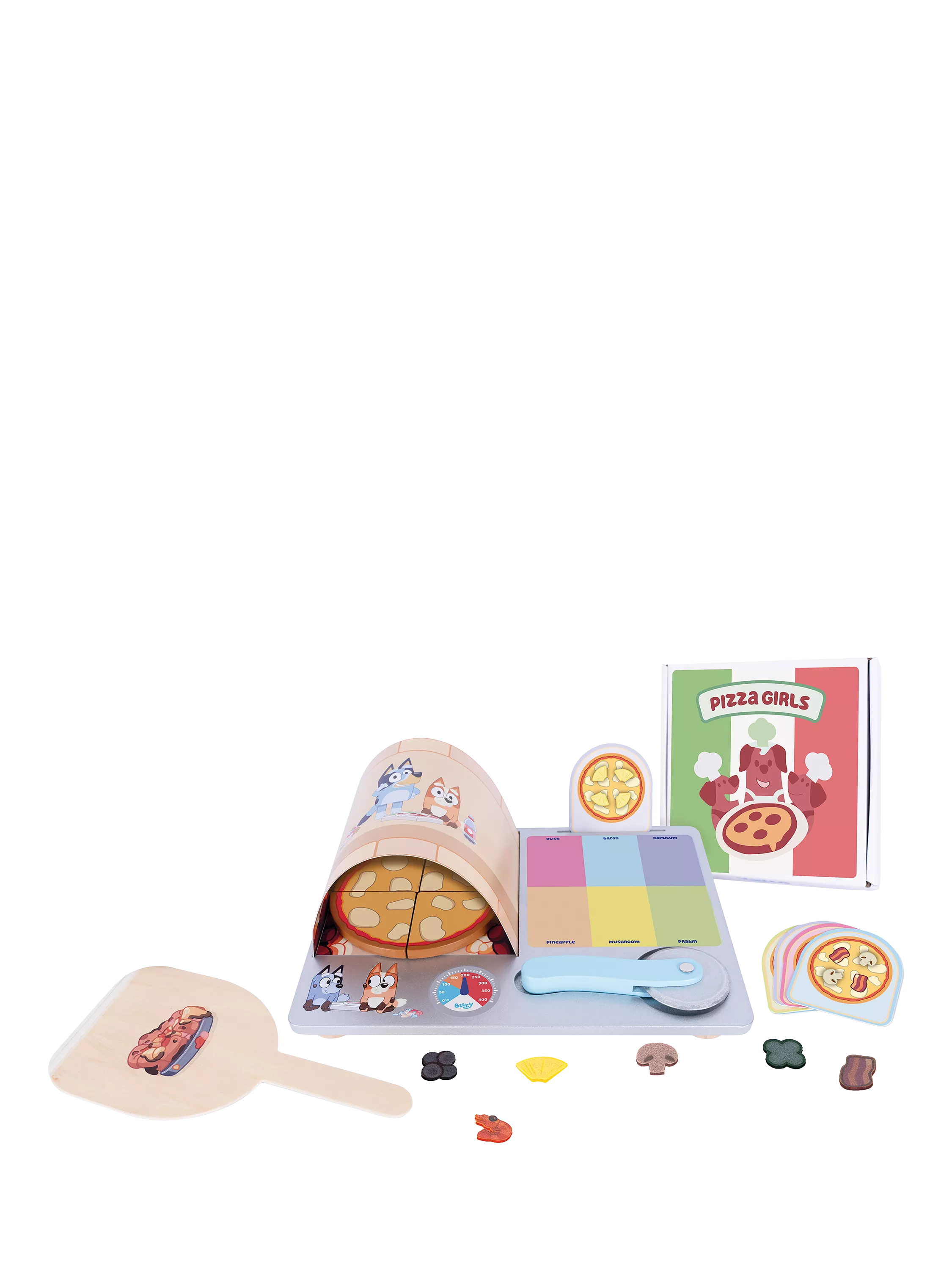 Bluey Wooden Pizza Set wooden toy (British brand)