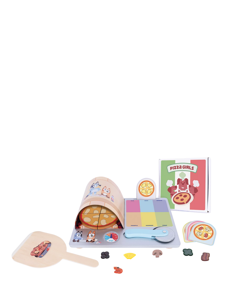 Bluey Wooden Pizza Set wooden toy (British brand)