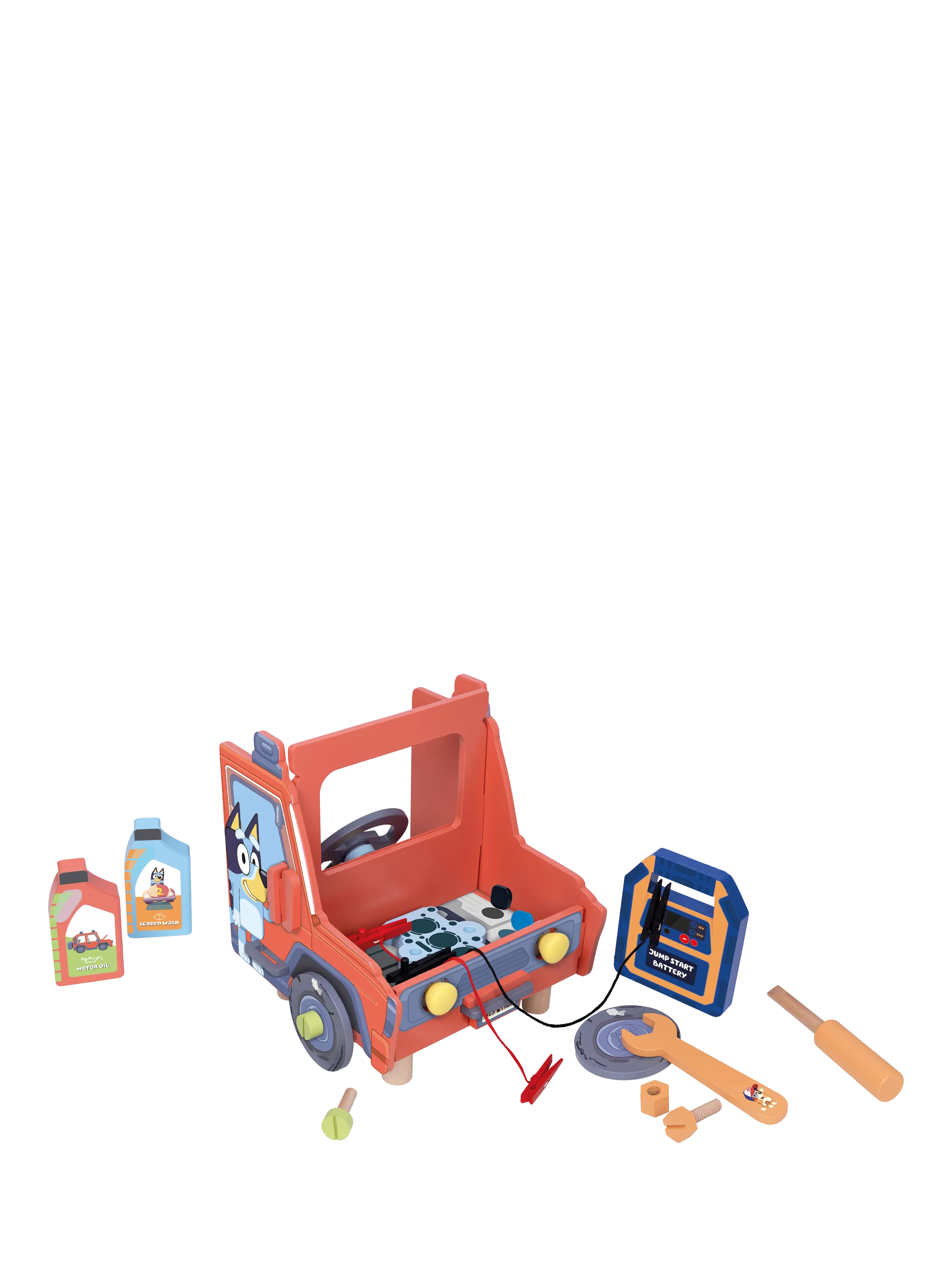 Bluey Doodad Mechanic Set wooden toy (British brand)