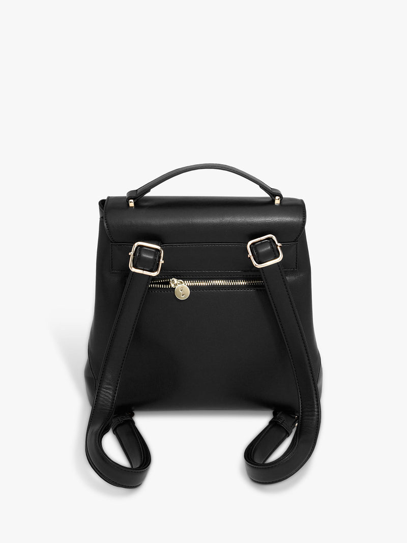 Stackers small faux leather backpack with multiple compartments (British brand)