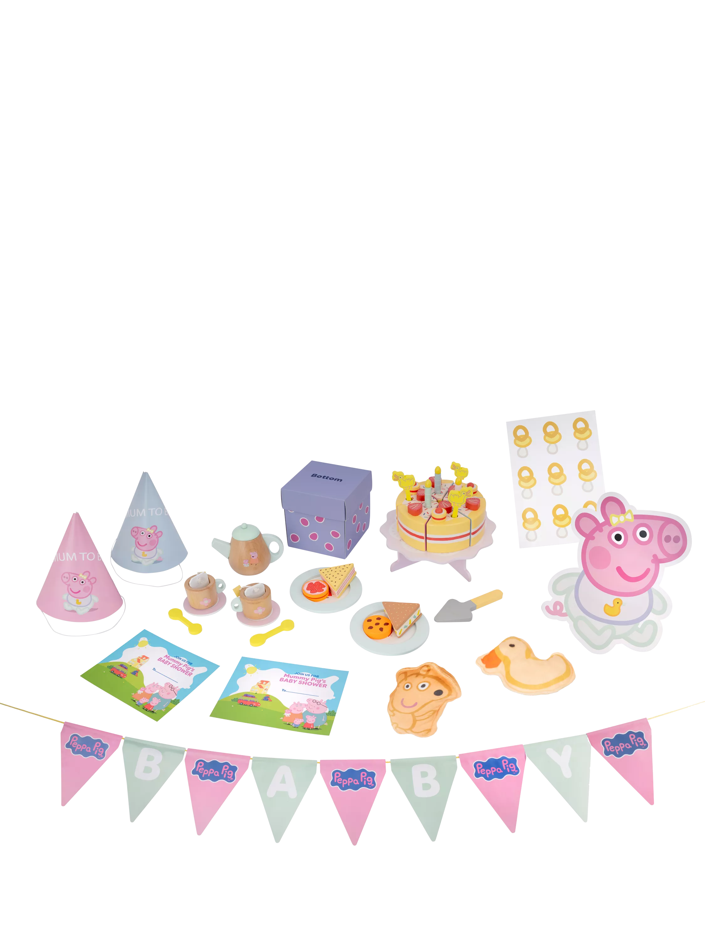 Peppa Pig baby shower set (British brand)