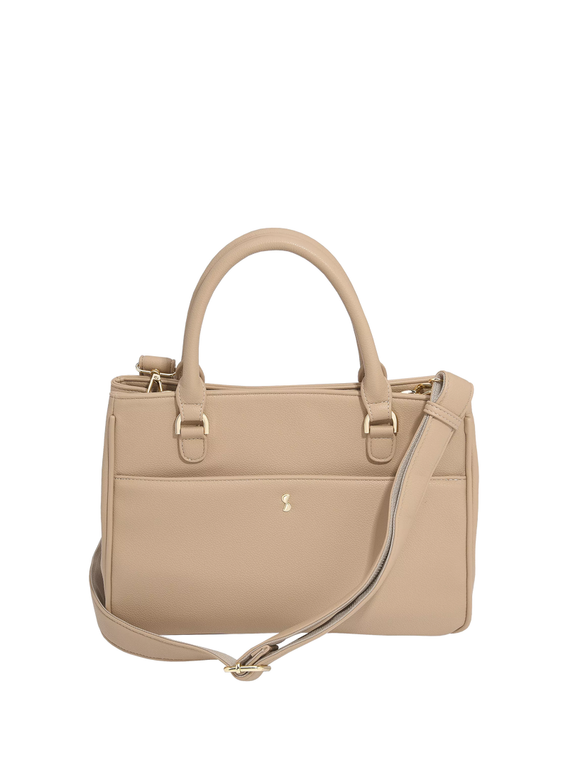 Stackers faux leather small handbag Camel - British product