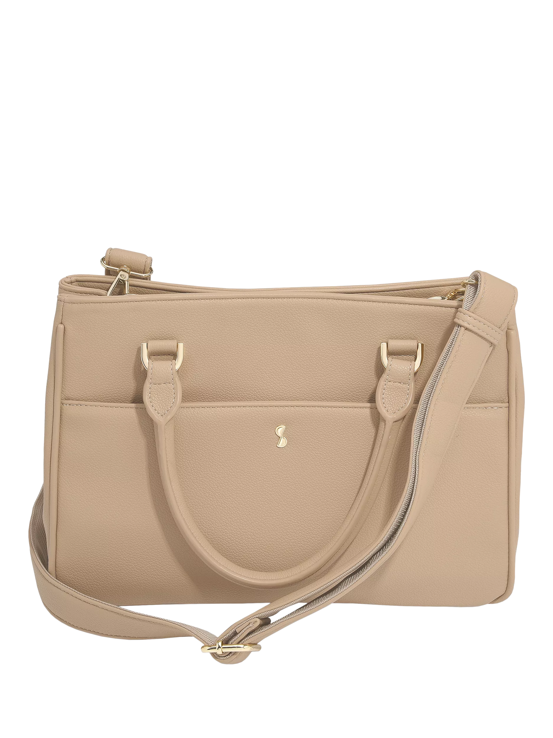 Stackers faux leather small handbag Camel - British product