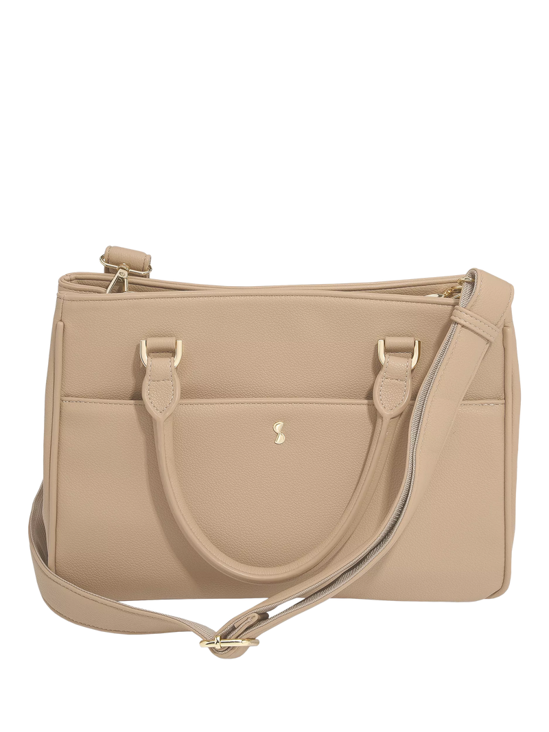 Stackers faux leather small handbag Camel - British product