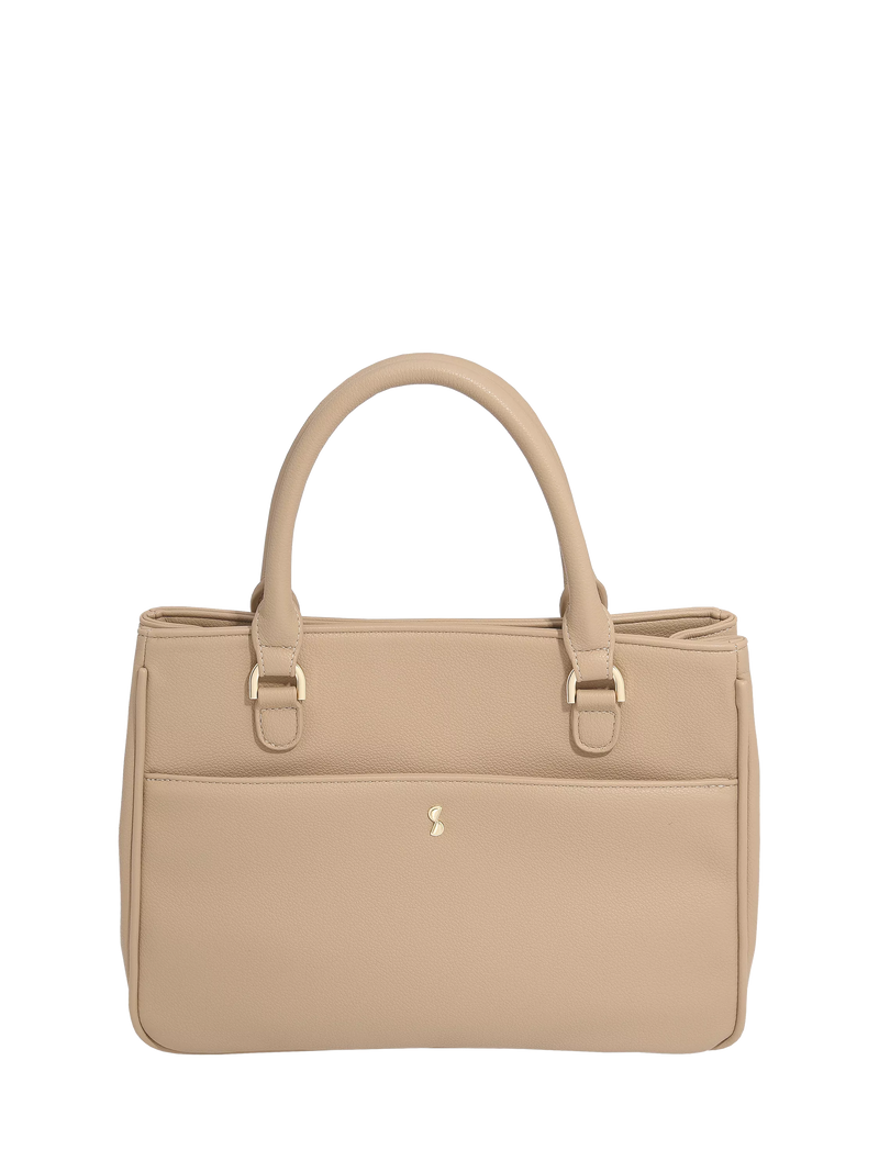 Stackers faux leather small handbag Camel - British product