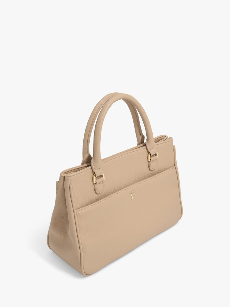 Stackers faux leather small handbag Camel - British product