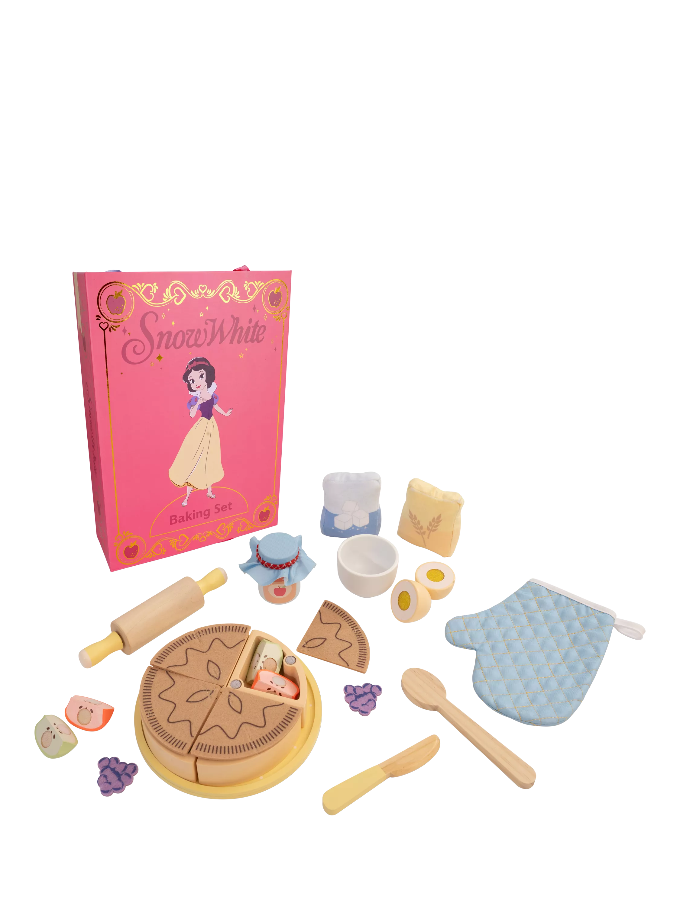 Disney Snow White baking set wooden pie and book, imported from the UK