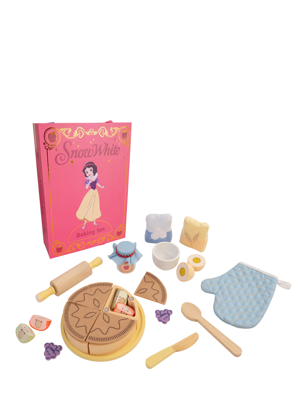 Disney Snow White baking set wooden pie and book, imported from the UK