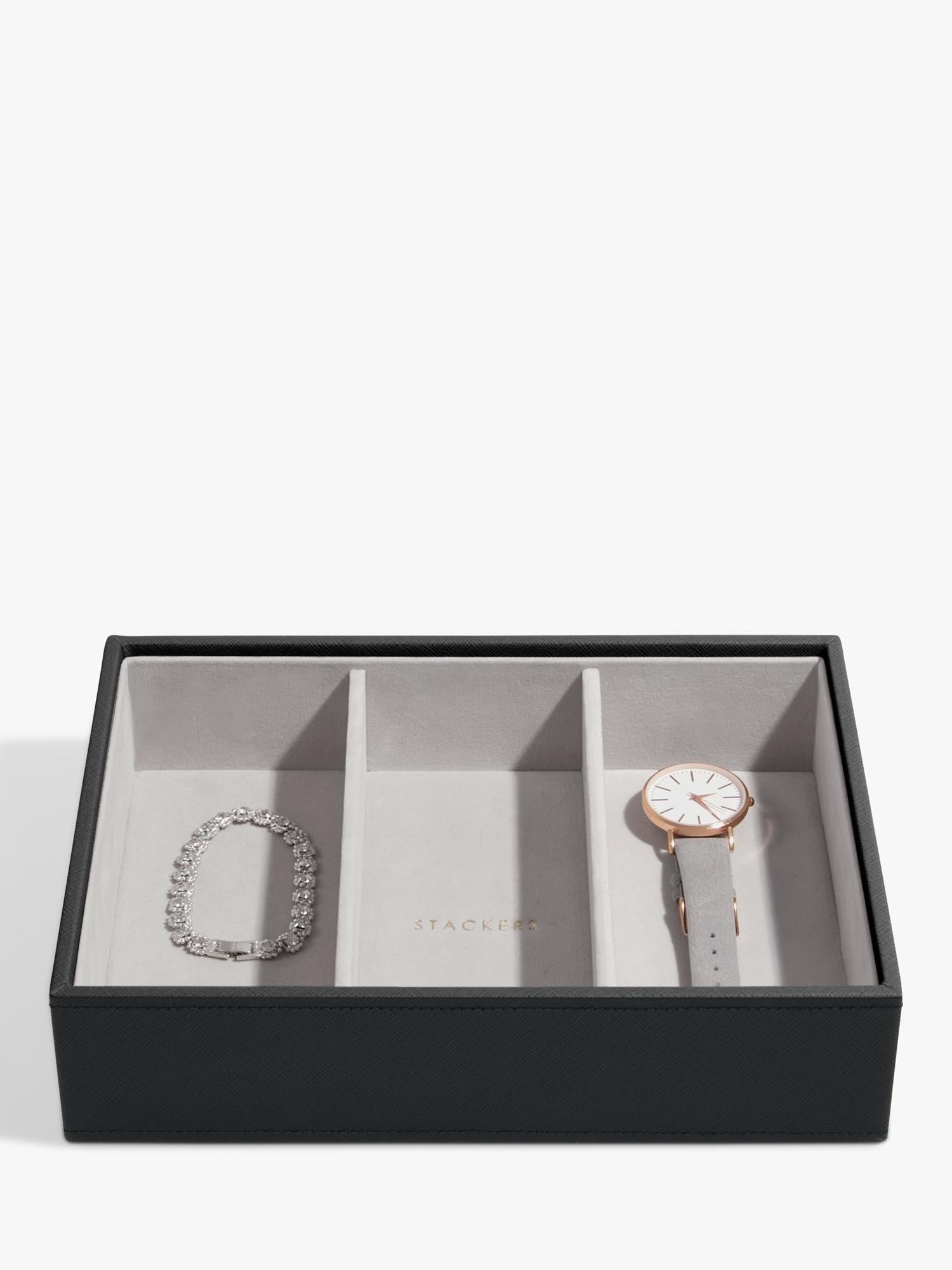 Stackers faux leather classic jewellery box, UK version