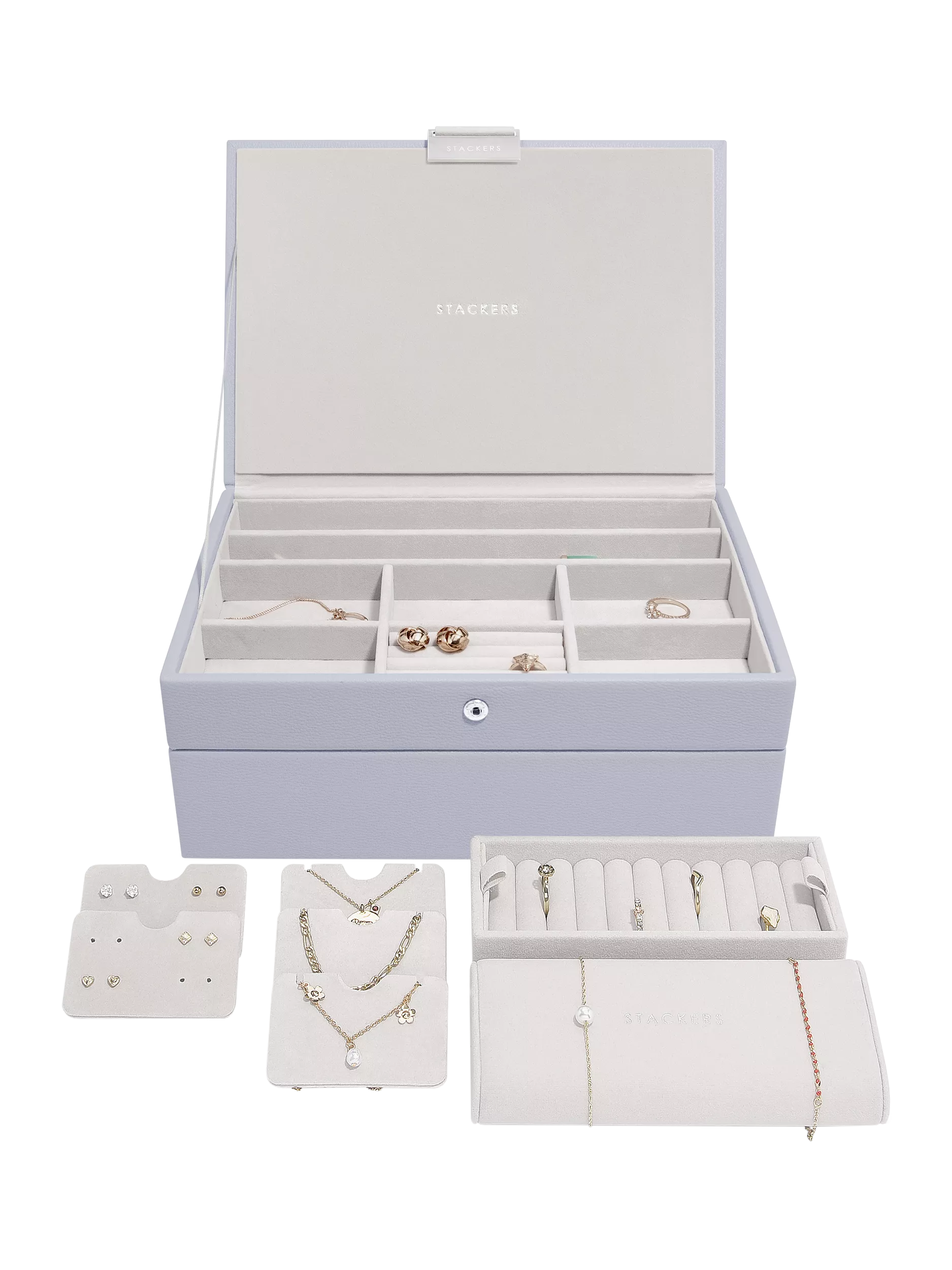 Stackers Faux Leather Classic Jewellery Box Set