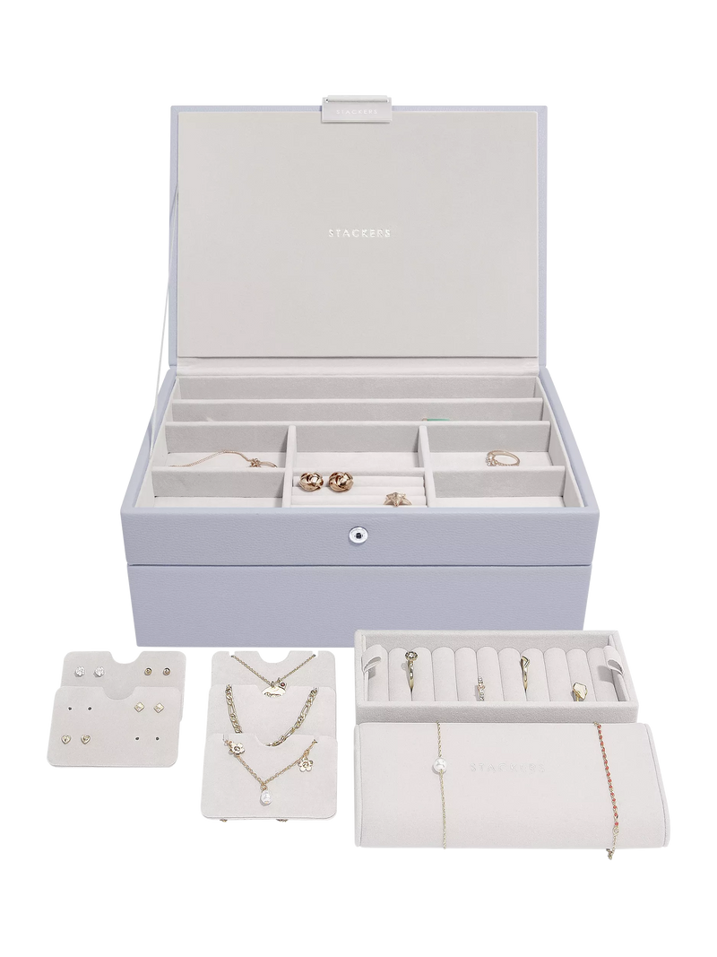 Stackers Faux Leather Classic Jewellery Box Set