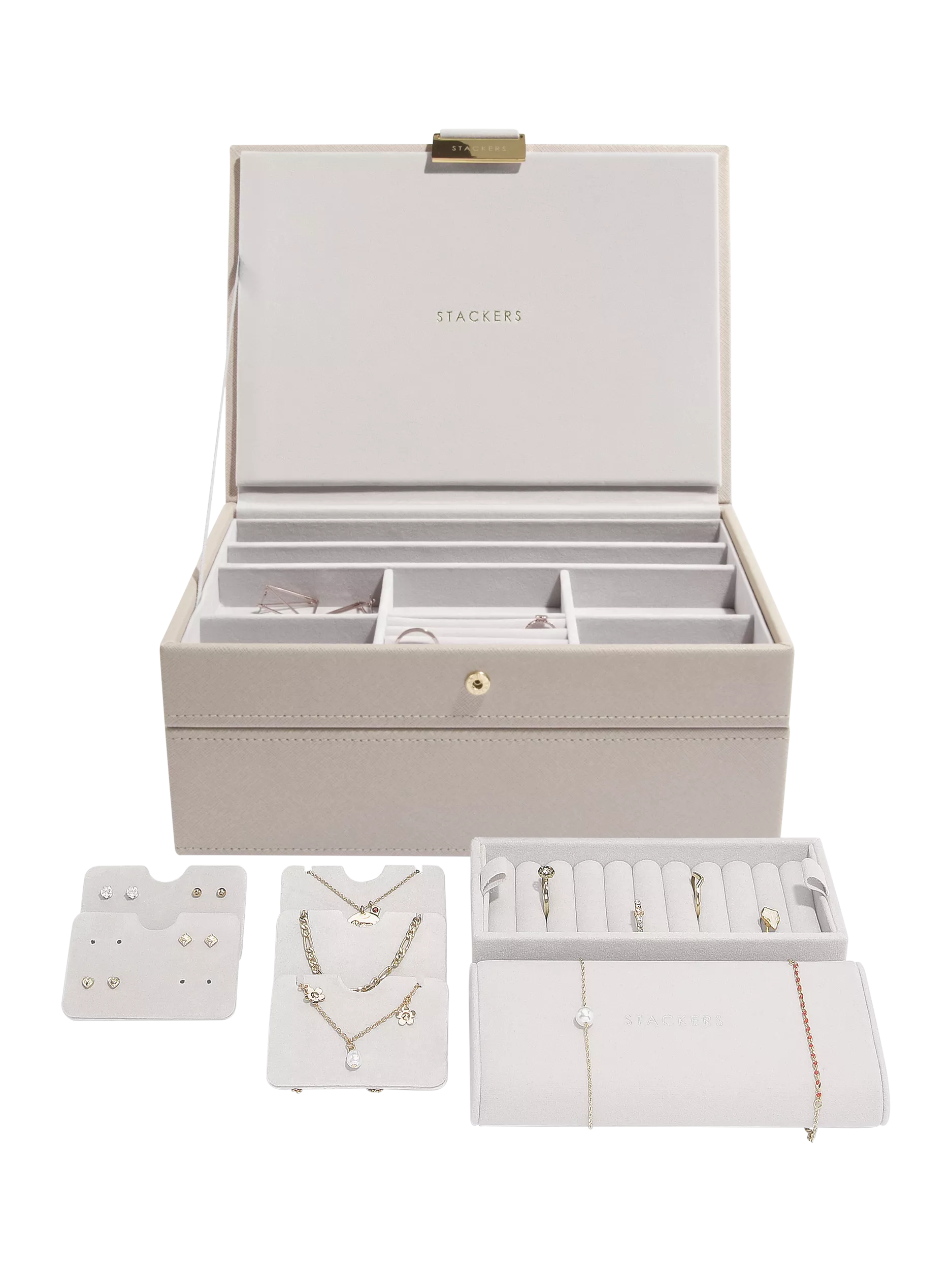 Stackers Faux Leather Classic Jewellery Box Set