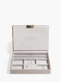 Stackers faux leather classic jewellery box 2-drawer set, UK version