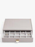 Stackers faux leather classic jewellery box 2-drawer set, UK version