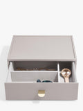 Stackers faux leather classic jewellery box 2-drawer set, UK version