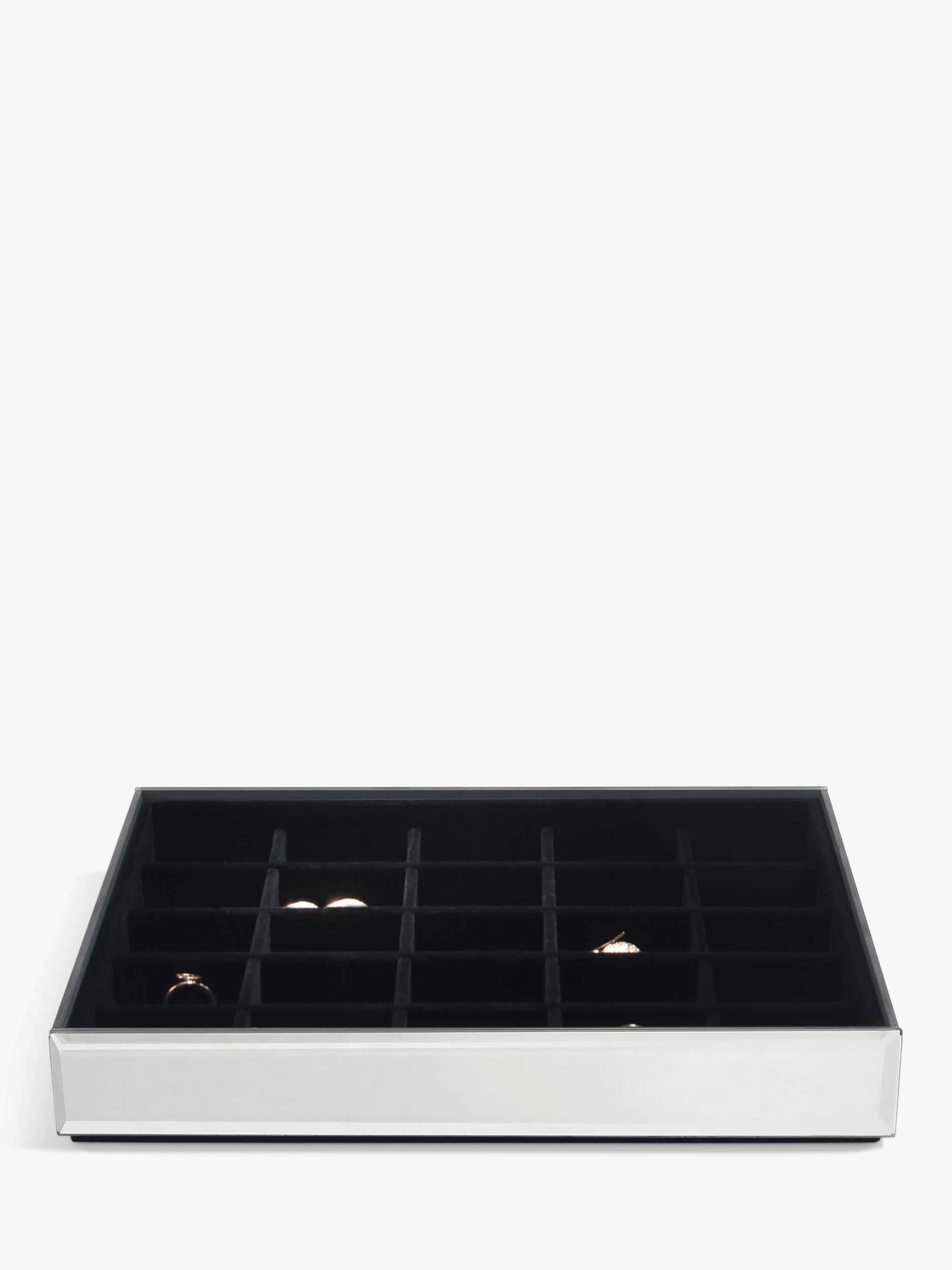 Stackers 4 layer glass jewellery box Ombre Graphite, UK version
