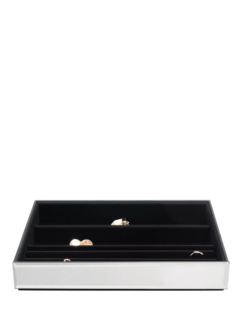 Stackers 4 layer glass jewellery box Ombre Graphite, UK version