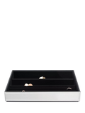 Stackers 4 layer glass jewellery box Ombre Graphite, UK version