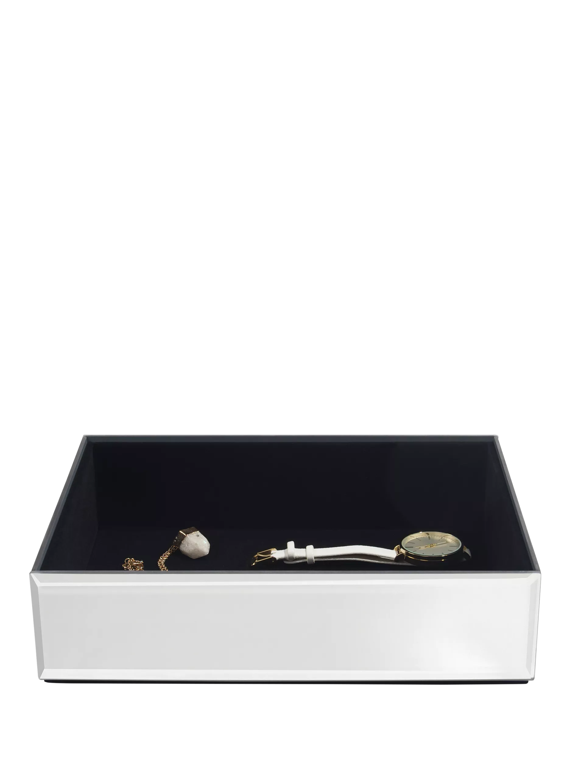 Stackers 4 layer glass jewellery box Ombre Graphite, UK version