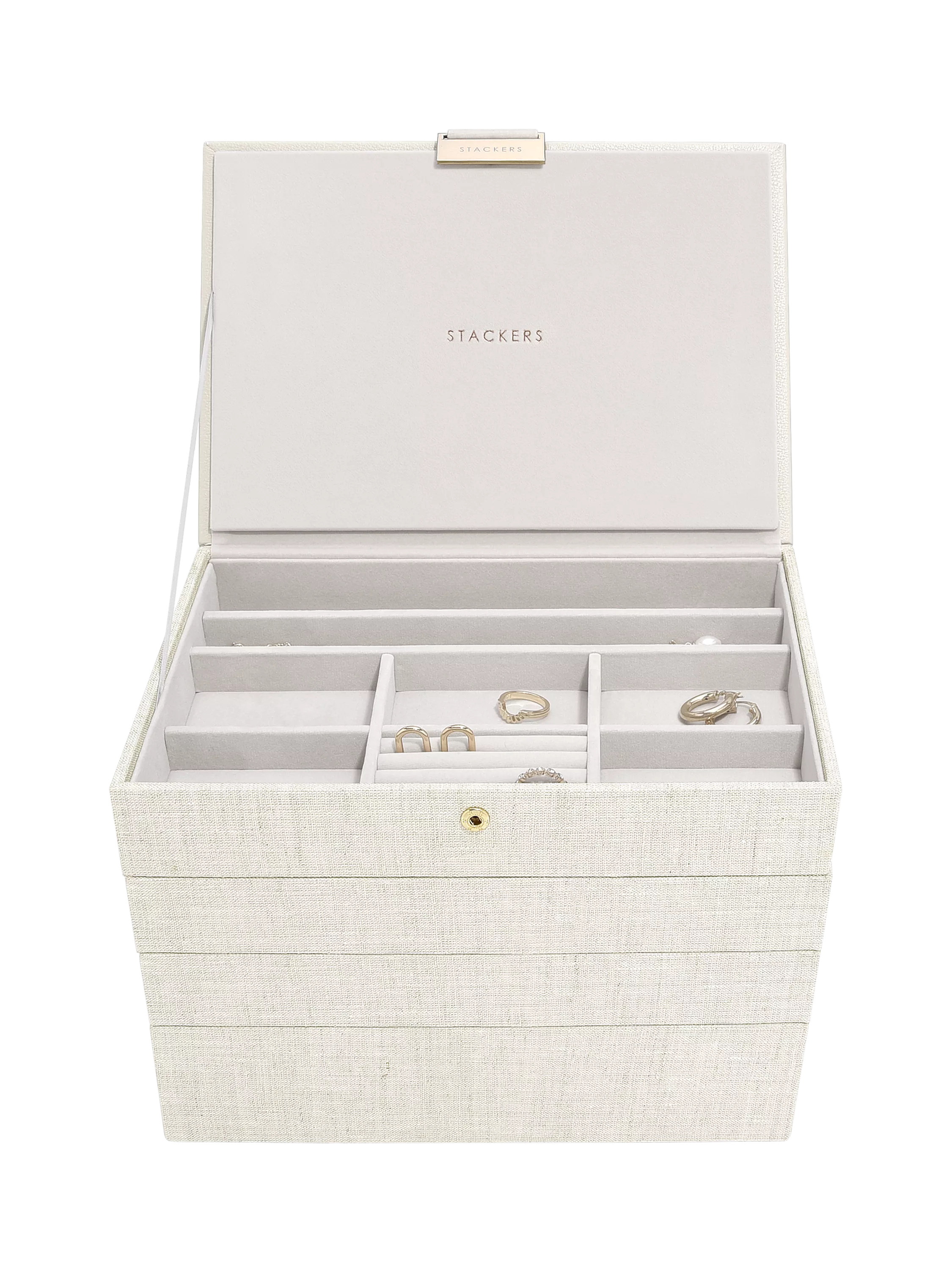 Stackers classic 4 layer jewellery box (British brand)